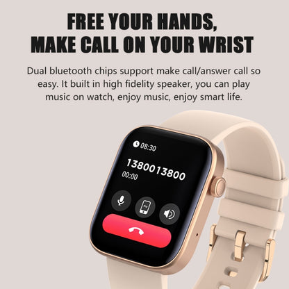 P43 1.8 inch TFT Screen Bluetooth Smart Watch, Support Heart Rate Monitoring & 100+ Sports Modes(Gold) by buy2fix