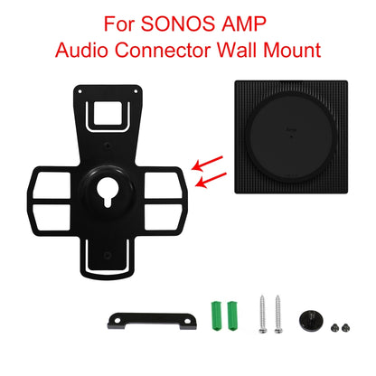 For SONOS Amp Multifunctional Audio Connector Wall Mount Bracket(Black) - Speaker Bracket by buy2fix | Online Shopping UK | buy2fix