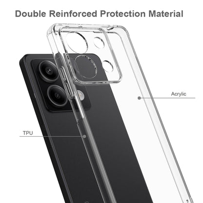 For Xiaomi Redmi Note 13 5G Scratchproof Acrylic TPU Phone Case(Transparent) - Xiaomi Cases by buy2fix | Online Shopping UK | buy2fix