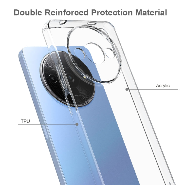 For Xiaomi Redmi A3 / Poco C61 Scratchproof Acrylic TPU Phone Case(Transparent) - Xiaomi Cases by buy2fix | Online Shopping UK | buy2fix