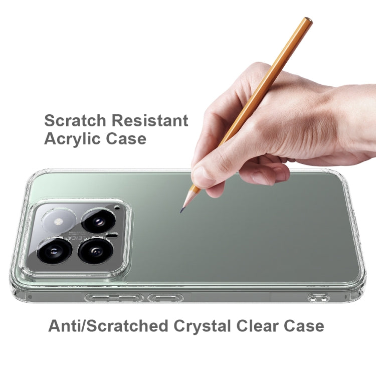 For Xiaomi 14 Scratchproof Acrylic TPU Phone Case(Transparent) - Xiaomi Cases by buy2fix | Online Shopping UK | buy2fix