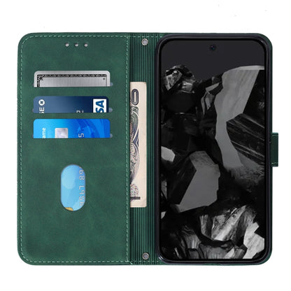 For Google Pixel 9 Pro Crossbody 3D Embossed Flip Leather Phone Case(Dark Green) by buy2fix