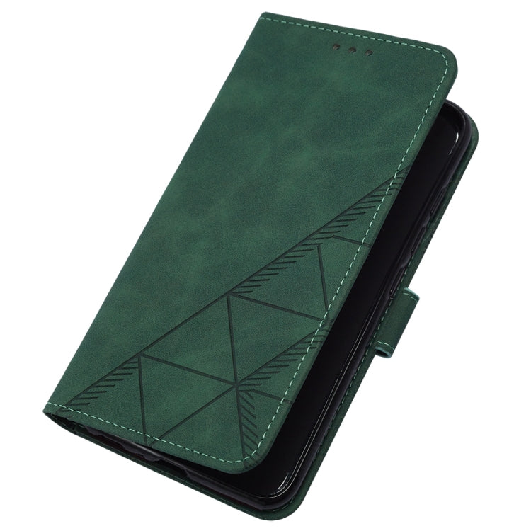 For Google Pixel 9 Pro Crossbody 3D Embossed Flip Leather Phone Case(Dark Green) by buy2fix