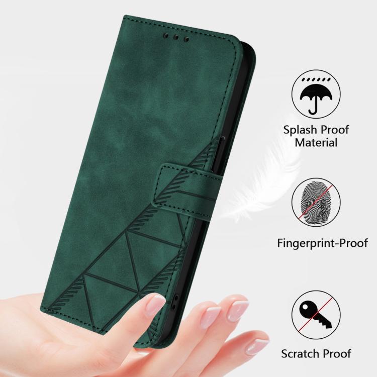 For Google Pixel 10 / 10 Pro+ Crossbody 3D Embossed Flip Leather Phone Case(Dark Green) - Google Cases by buy2fix | Online Shopping UK | buy2fix