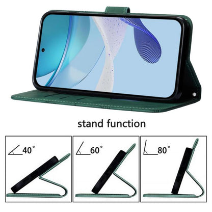 For Google Pixel 10 Pro XL Crossbody 3D Embossed Flip Leather Phone Case(Dark Green) - Google Cases by buy2fix | Online Shopping UK | buy2fix