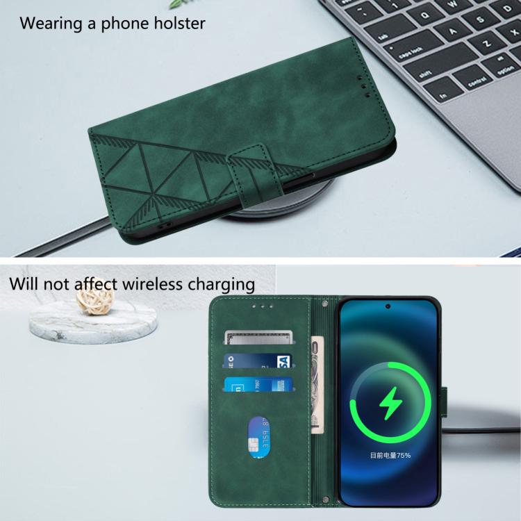 For Google Pixel 10 Pro XL Crossbody 3D Embossed Flip Leather Phone Case(Dark Green) - Google Cases by buy2fix | Online Shopping UK | buy2fix