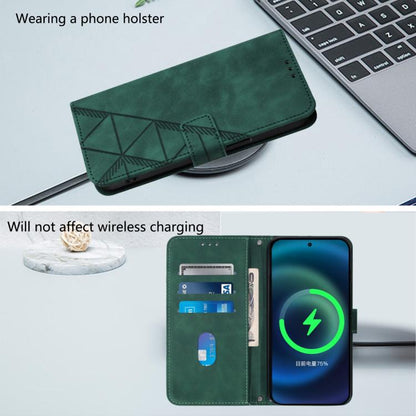For Google Pixel 10 Pro XL Crossbody 3D Embossed Flip Leather Phone Case(Dark Green) - Google Cases by buy2fix | Online Shopping UK | buy2fix