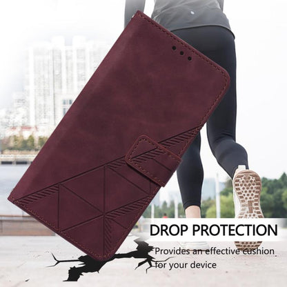 For Google Pixel 10 Pro XL Crossbody 3D Embossed Flip Leather Phone Case(Wine Red) - Google Cases by buy2fix | Online Shopping UK | buy2fix