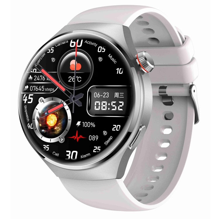 MT26 Smart Watch 1.43 inch AMOLED Bracelet, Support Bluetooth Call / Blood Pressure / Blood Oxygen / Heart Rate(Silver) by buy2fix