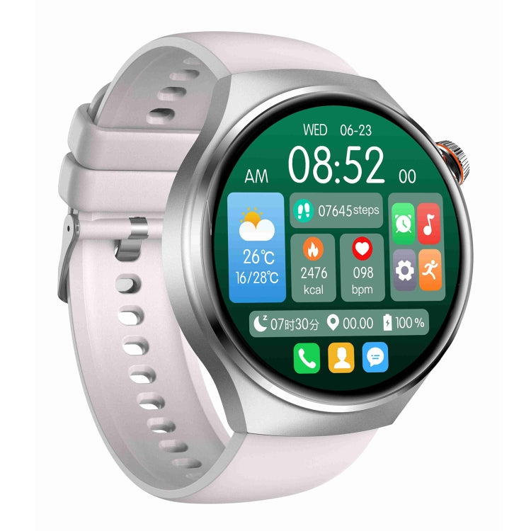 MT26 Smart Watch 1.43 inch AMOLED Bracelet, Support Bluetooth Call / Blood Pressure / Blood Oxygen / Heart Rate(Silver) by buy2fix