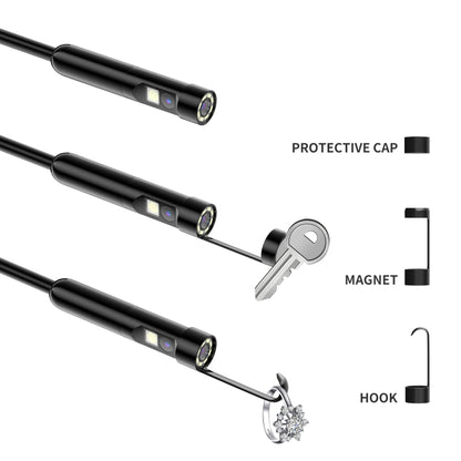 AN112 8mm Double Lenses HD Industry Endoscope Type-C + Micro USB + 8 Pin Connection, Length:5m Hard Tube -  by buy2fix | Online Shopping UK | buy2fix