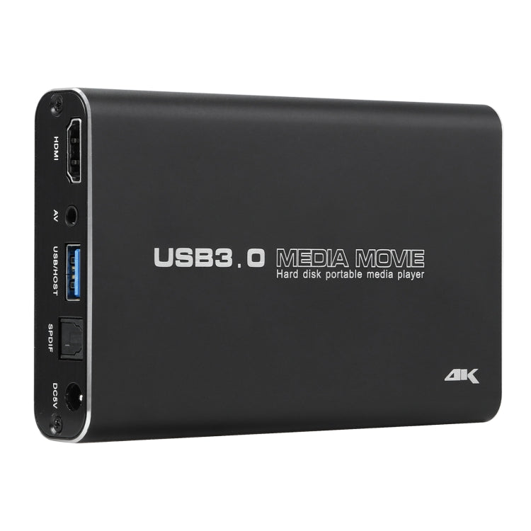 MP2506P 4K 30Hz HD Media Player, Support Auto Loop Play Videos & Photos & Music(UK Plug) by buy2fix