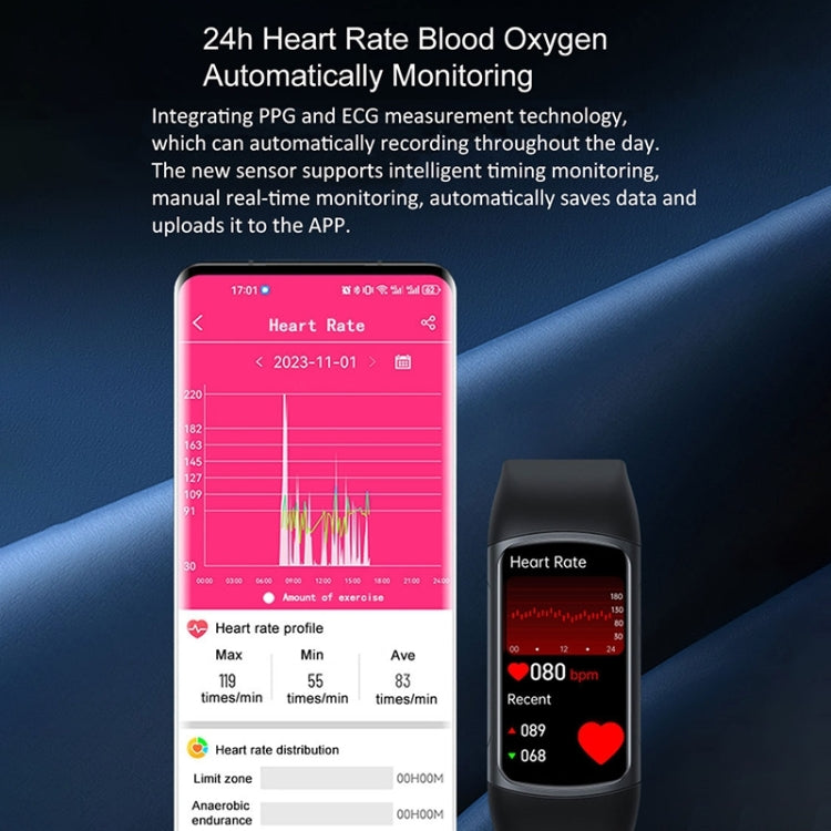 H8 1.47 inch Color Screen Smart Bracelet, Supports Bluetooth Call / Blood Oxygen Monitoring(Orange) by buy2fix