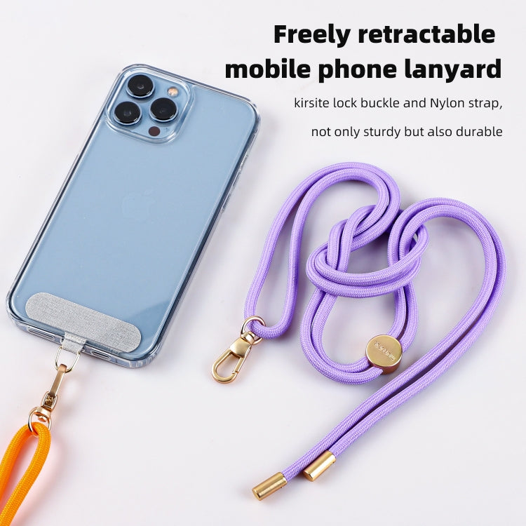 mutural Universal Mobile Phone Solid Color Lanyard(Orange) - Lanyards & Wrist Straps by Mutural | Online Shopping UK | buy2fix