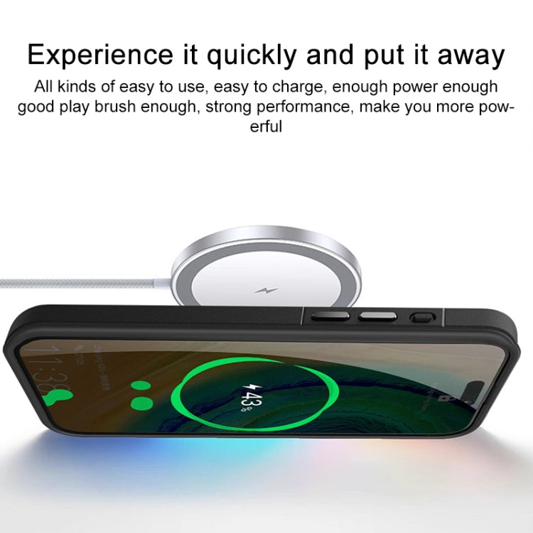 For iPhone 13 Pro Max Shield Armor MagSafe Holder Phone Case(Black) by buy2fix