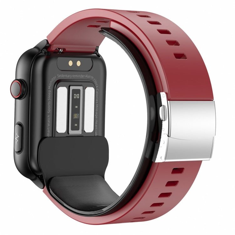 TK63 1.91 Inch Color Screen Air Pump Smart Watch, Supports Blood Pressure Monitoring / ECG(Red) by buy2fix