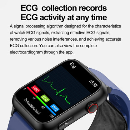 TK63 1.91 Inch Color Screen Air Pump Smart Watch, Supports Blood Pressure Monitoring / ECG(Blue) by buy2fix