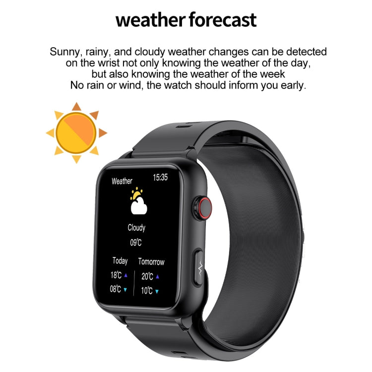 TK63 1.91 Inch Color Screen Air Pump Smart Watch, Supports Blood Pressure Monitoring / ECG(Red) by buy2fix