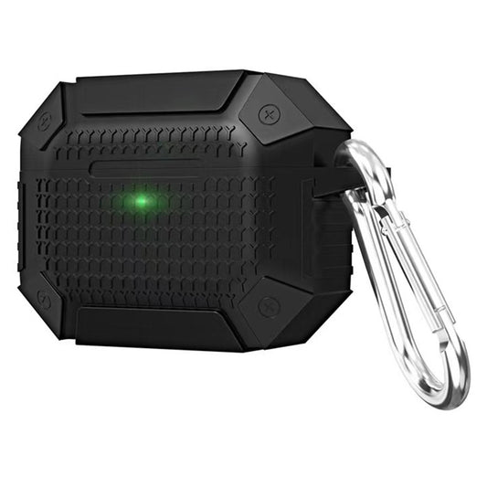 For AirPods Pro Wireless Earphones Shockproof Armor Protective Case(Black) - For AirPods Pro by buy2fix | Online Shopping UK | buy2fix