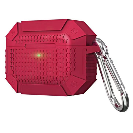 For AirPods Pro Wireless Earphones Shockproof Armor Protective Case(Red) - For AirPods Pro by buy2fix | Online Shopping UK | buy2fix