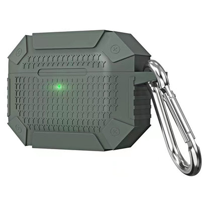 For AirPods Pro Wireless Earphones Shockproof Armor Protective Case(Dark Green) - For AirPods Pro by buy2fix | Online Shopping UK | buy2fix