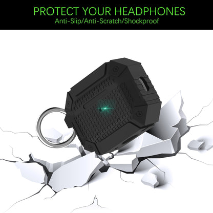 For AirPods Pro Wireless Earphones Shockproof Armor Protective Case(Black) - For AirPods Pro by buy2fix | Online Shopping UK | buy2fix