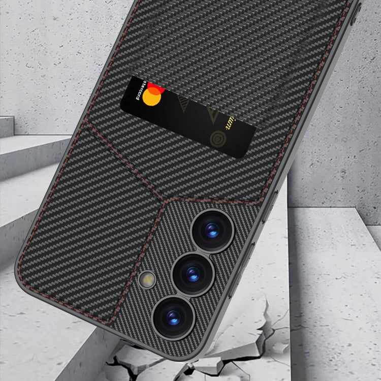 For Samsung Galaxy S25 5G GKK Rotor Bracket Recessed Card Bag Full Coverage Phone Case(Black) - Galaxy S25 5G Cases by GKK | Online Shopping UK | buy2fix