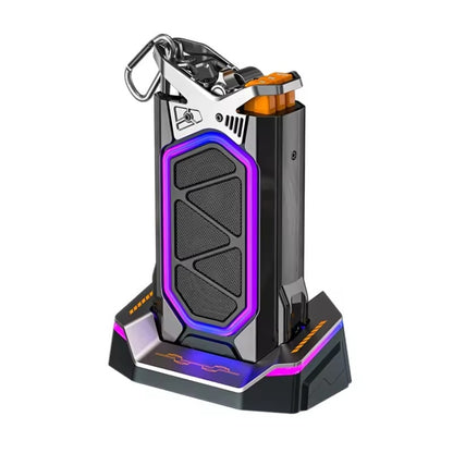 GQ-18 RGB Colorful Mech Mechanical Waterproof Wireless Bluetooth Desktop Subwoofer, Without Mic - Desktop Speaker by buy2fix | Online Shopping UK | buy2fix
