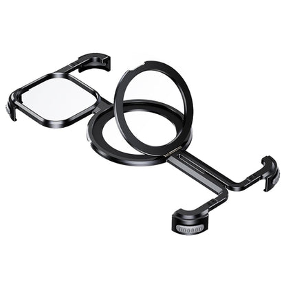 For iPhone 15 Plus MagSafe Magnetic Frameless Holder Phone Case(Black) by buy2fix