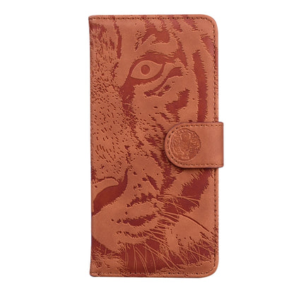 For Google Pixel 9 Tiger Embossing Pattern Flip Leather Phone Case(Brown) by buy2fix