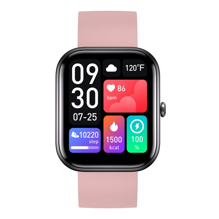 GTS5 2.0 inch Fitness Health Smart Watch, BT Call / Heart Rate / Blood Pressure / MET / Blood Glucose(Pink) by buy2fix