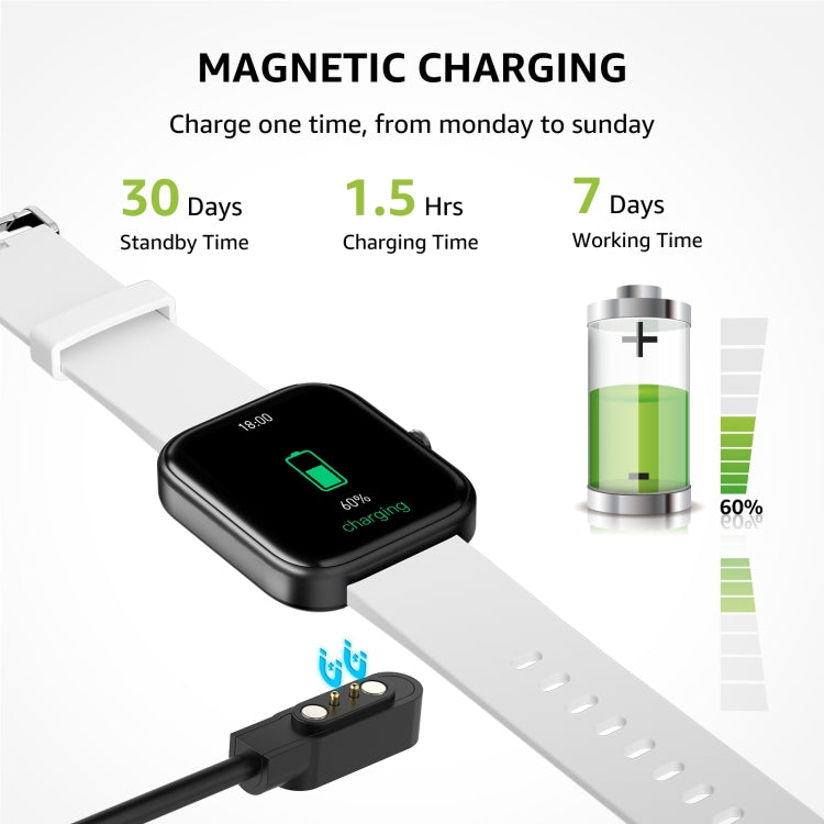 GTS5 2.0 inch Fitness Health Smart Watch, BT Call / Heart Rate / Blood Pressure / MET / Blood Glucose(Light Grey) by buy2fix