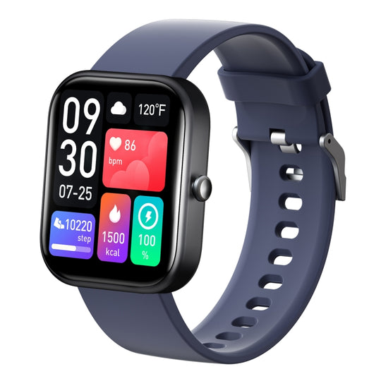 GS5 2.0 inch Fitness Health Smart Watch, BT Call / Heart Rate / Blood Pressure / MET / Blood Glucose(Blue)