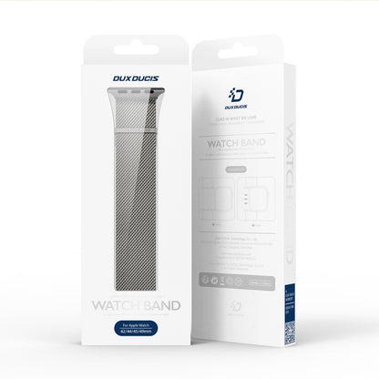 For Apple Watch Series 9 41mm DUX DUCIS Milanese Pro Series Stainless Steel Watch Band(Graphite) by DUX DUCIS