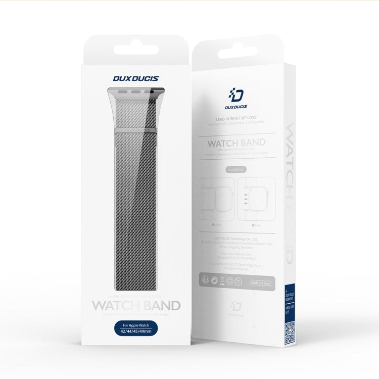For Apple Watch Series 6 40mm DUX DUCIS Milanese Pro Series Stainless Steel Watch Band(Black) by DUX DUCIS