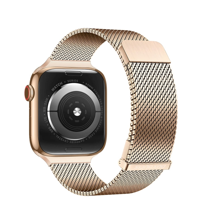 For Apple Watch Series 5 40mm DUX DUCIS Milanese Pro Series Stainless Steel Watch Band(Gold) by DUX DUCIS