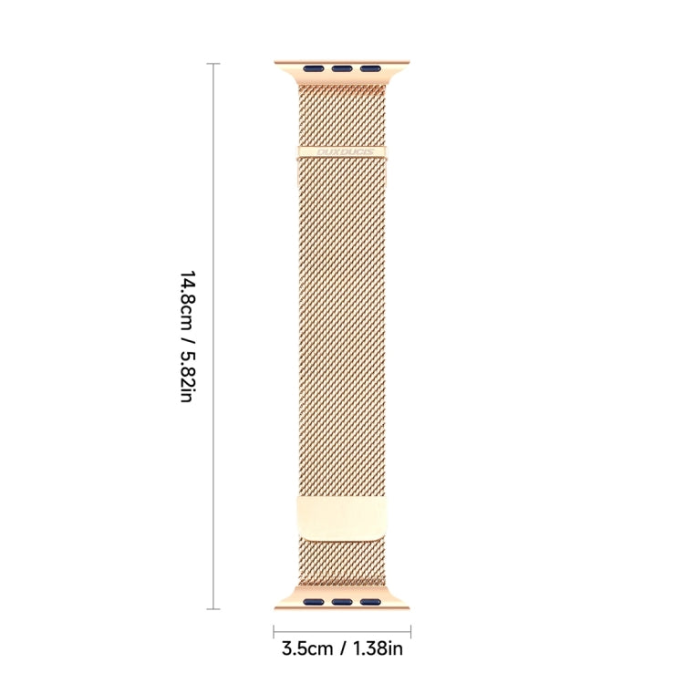 For Apple Watch Series 5 40mm DUX DUCIS Milanese Pro Series Stainless Steel Watch Band(Gold) by DUX DUCIS