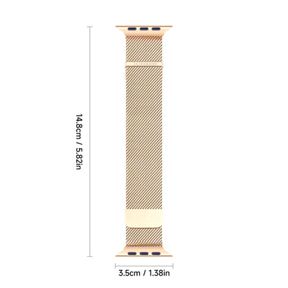 For Apple Watch Series 5 40mm DUX DUCIS Milanese Pro Series Stainless Steel Watch Band(Gold) by DUX DUCIS