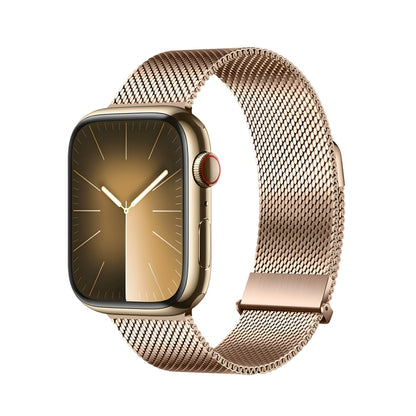 For Apple Watch Series 3 42mm DUX DUCIS Milanese Pro Series Stainless Steel Watch Band(Gold) by DUX DUCIS