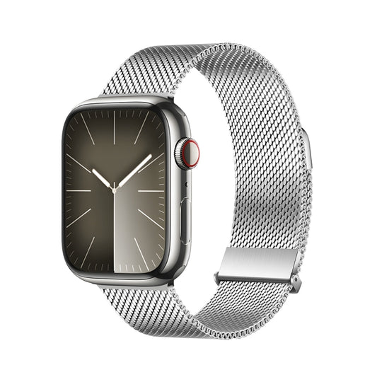 For Apple Watch Series 3 42mm DUX DUCIS Milanese Pro Series Stainless Steel Watch Band(Silver) by DUX DUCIS