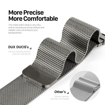 For Apple Watch Series 2 42mm DUX DUCIS Milanese Pro Series Stainless Steel Watch Band(Graphite) by DUX DUCIS