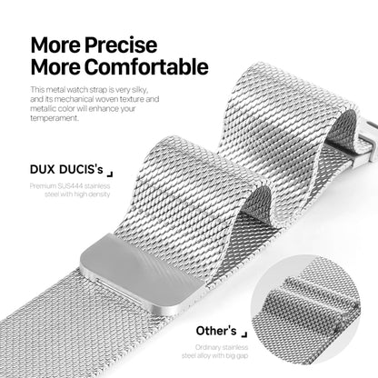 For Apple Watch 42mm DUX DUCIS Milanese Pro Series Stainless Steel Watch Band(Silver) by DUX DUCIS
