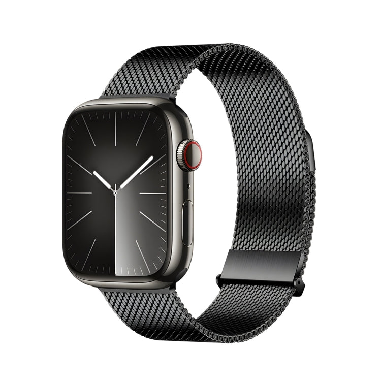 For Apple Watch 38mm DUX DUCIS Milanese Pro Series Stainless Steel Watch Band(Black) by DUX DUCIS