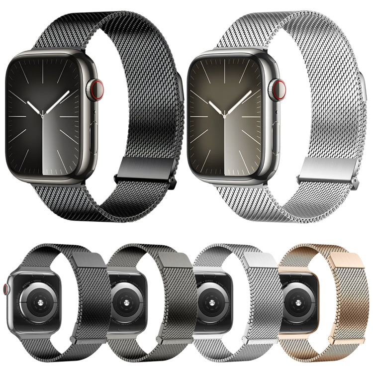 For Apple Watch Series 5 40mm DUX DUCIS Milanese Pro Series Stainless Steel Watch Band(Gold) by DUX DUCIS