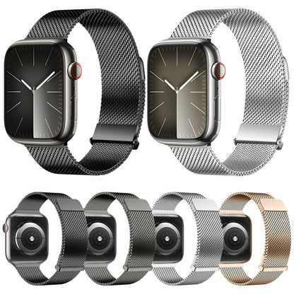 For Apple Watch Series 5 40mm DUX DUCIS Milanese Pro Series Stainless Steel Watch Band(Gold) by DUX DUCIS