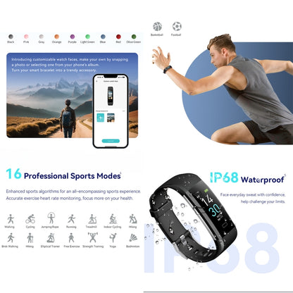 S5-4 Smart Bracelet IP68 Waterproof Heart Rate Sport Fitness Tracker Smart Watch(Pink) by buy2fix