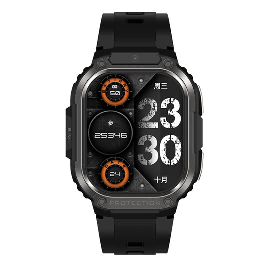 LEMFO DM63 2.13 inch AMOLED Square Screen Smart Watch Android 8.1, Specification:2GB+16GB(Black) - Android Watch by LEMFO | Online Shopping UK | buy2fix