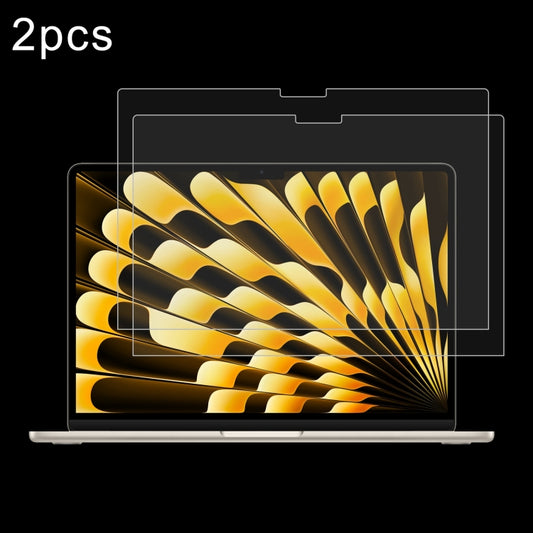 For Macbook Air 13.6 2023/2024/2025 2pcs 0.26mm 9H Surface Hardness Explosion-proof Tempered Glass Film - Screen Protectors by buy2fix | Online Shopping UK | buy2fix