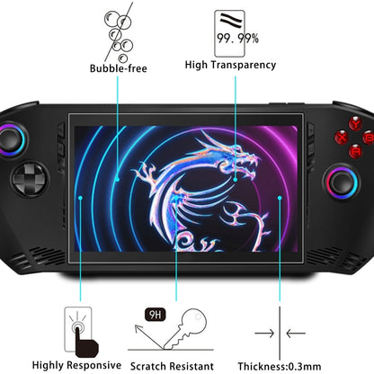 For MSI Claw 7 inch Game Console 9H 0.3mm Explosion-proof Tempered Glass Film - Tempered Glass by buy2fix | Online Shopping UK | buy2fix