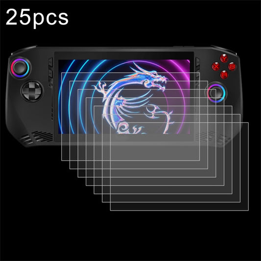 For MSI Claw 7 inch Game Console 25pcs 9H 0.3mm Explosion-proof Tempered Glass Film - Tempered Glass by buy2fix | Online Shopping UK | buy2fix